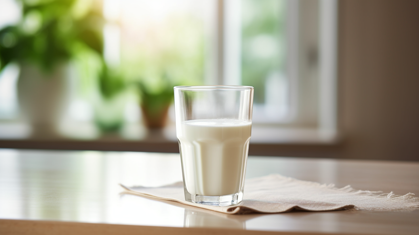 Een glas melk voor calcium